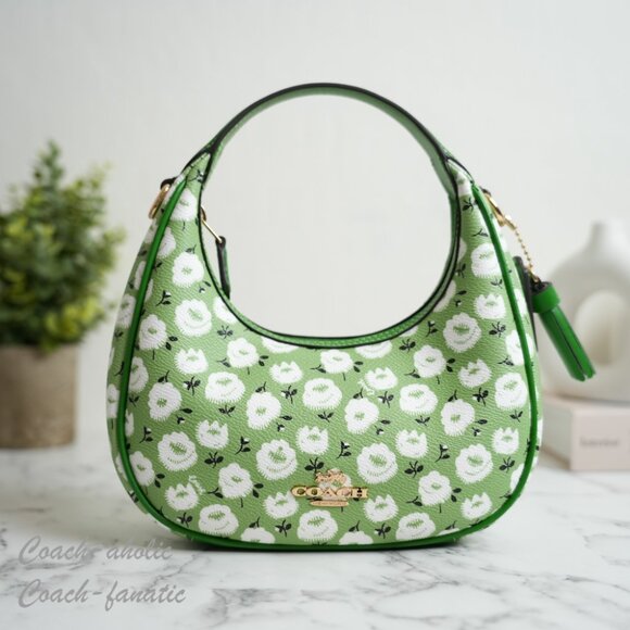 NWT Coach CBI58 Carmen Mini Crossbody Bag & CBL79 Zip Card Case With Floral SET - Picture 4 of 16